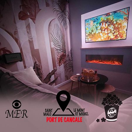 La Merveille By Mrodbnb - Appart Neuf - Vue Mer - 25M Plage & Resto - Cine - Cheminee - Popcorn Канкаль Екстер'єр фото